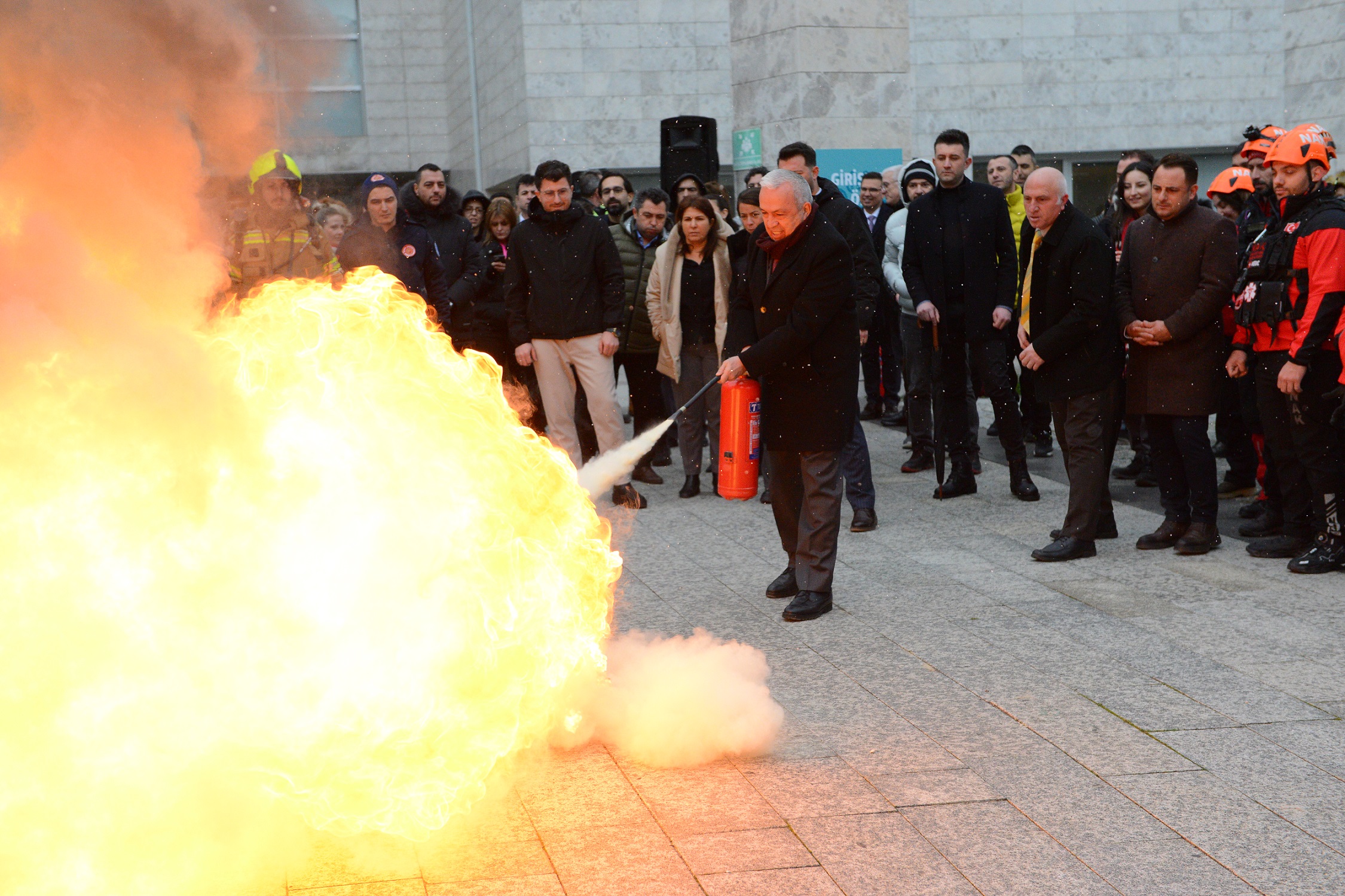 Nilüfer Belediyesi'nde yangın tatbikatı