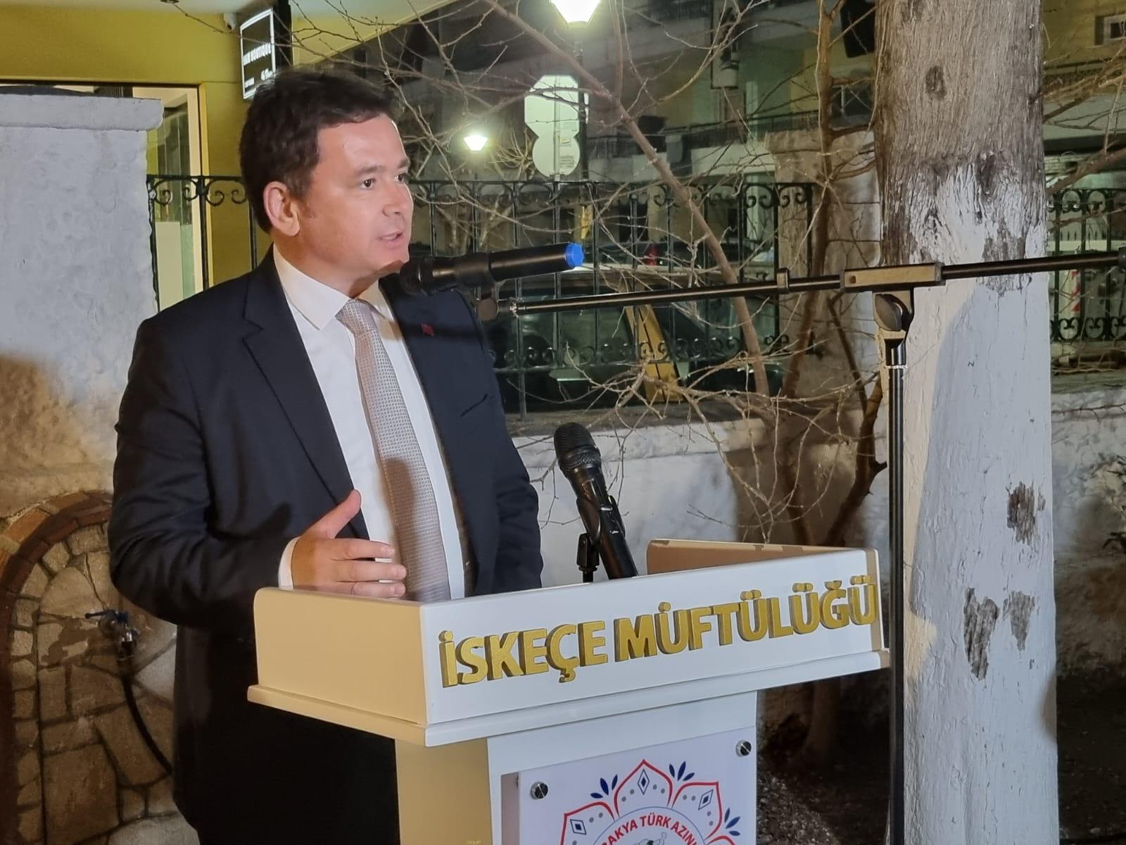 Kardeş şehir İskeçe'de beraberlik mesajı verildi