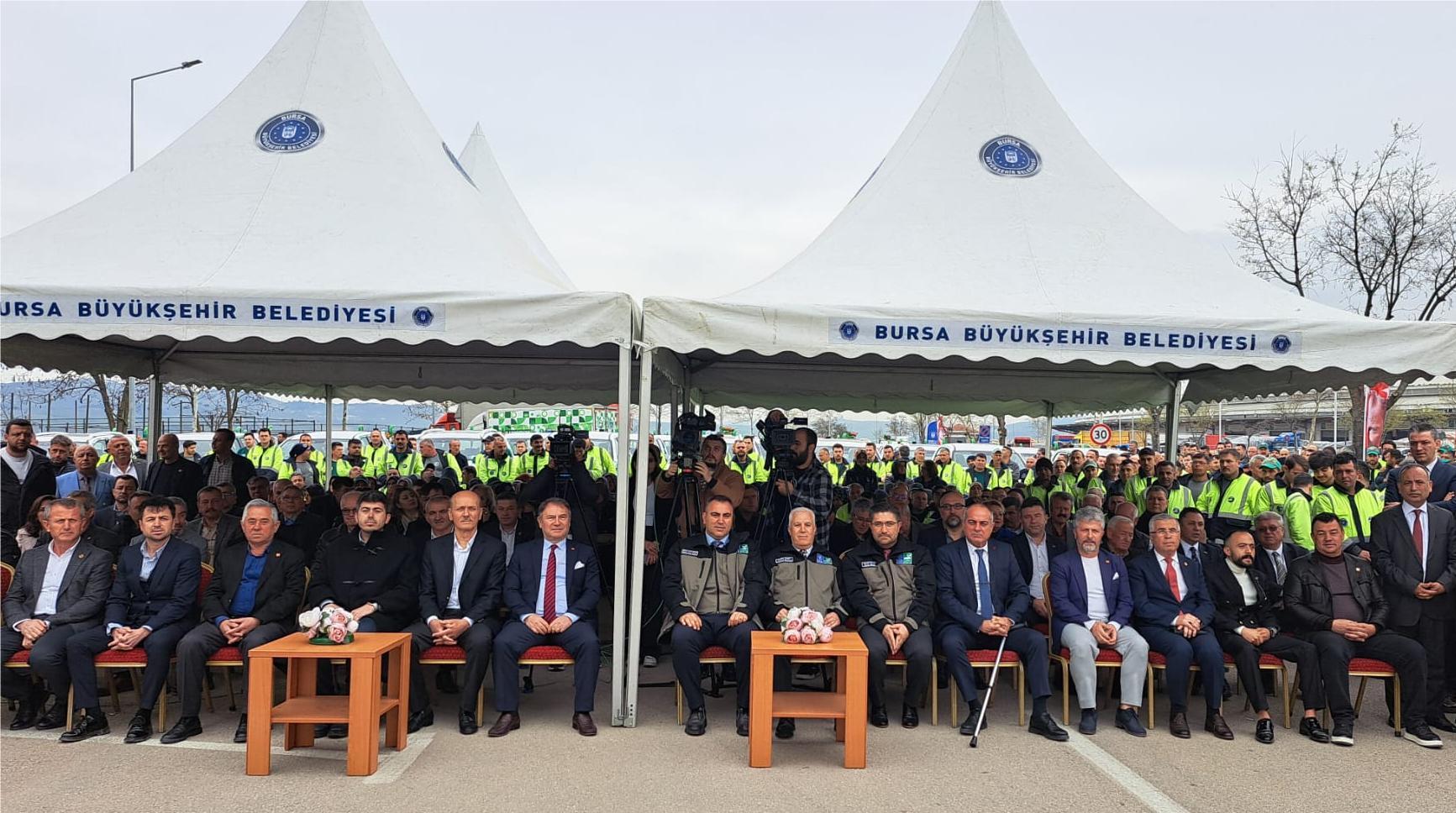 Bursa Büyükşehir, yeni ilaçlama filosunu hizmete sundu