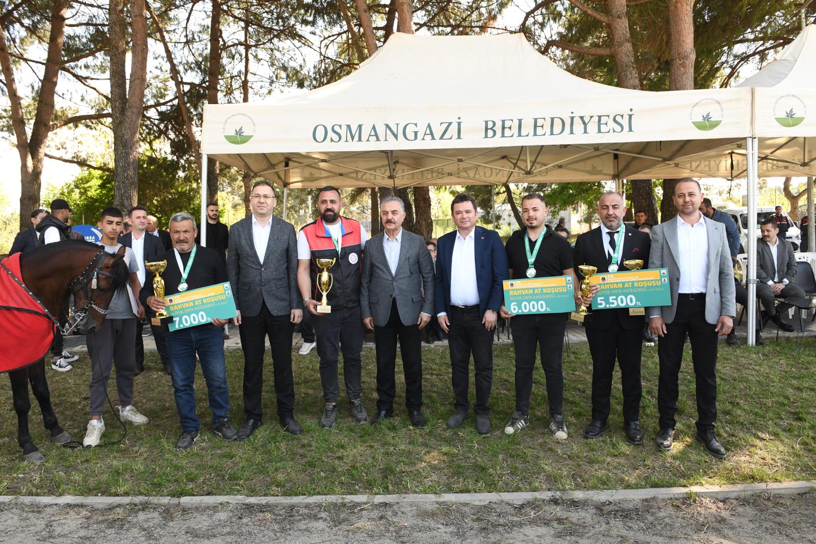 Rahvan Atları Osmangazi'de yarıştı, kazananlar belli oldu