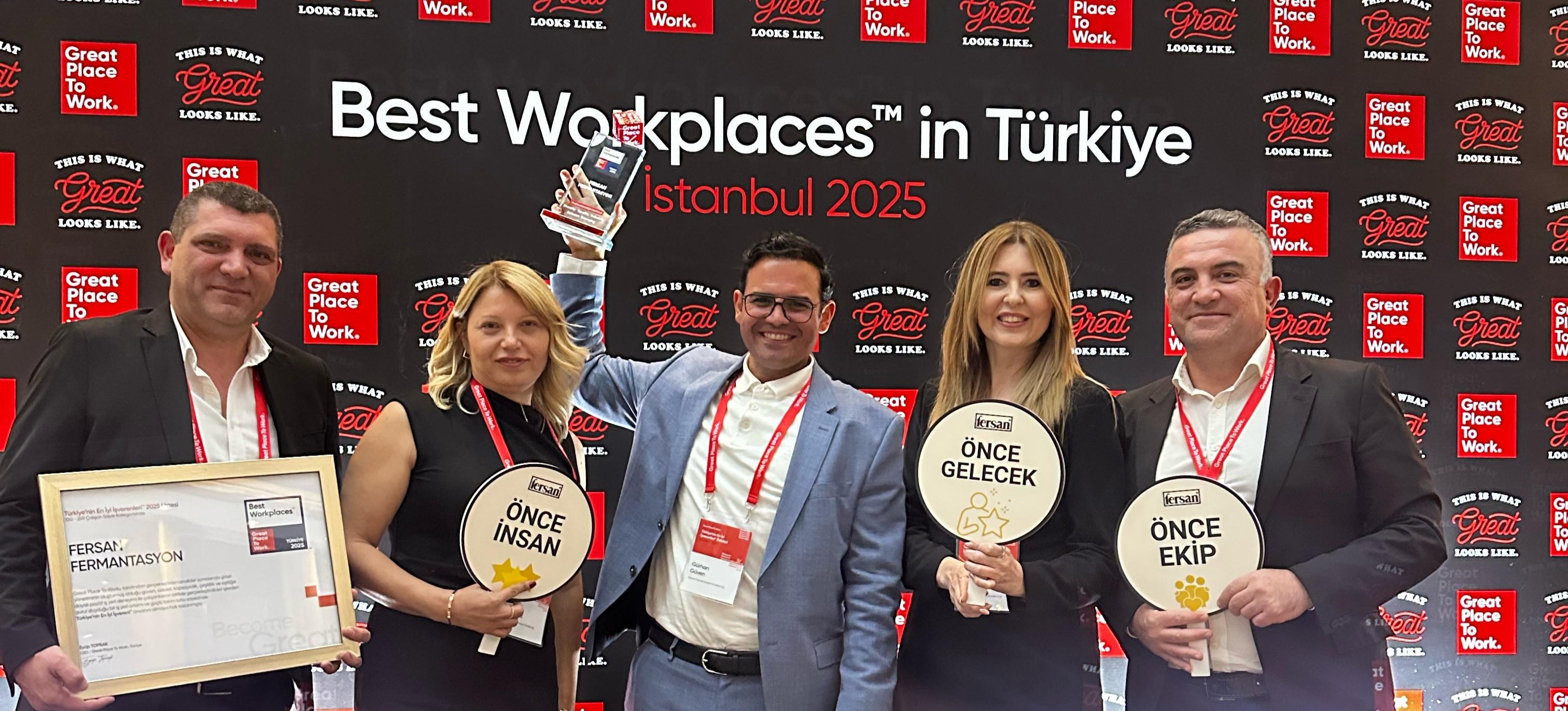 Fersan Great Place to Work 2025’te “Türkiye’nin En iyi İşvereni” seçildi