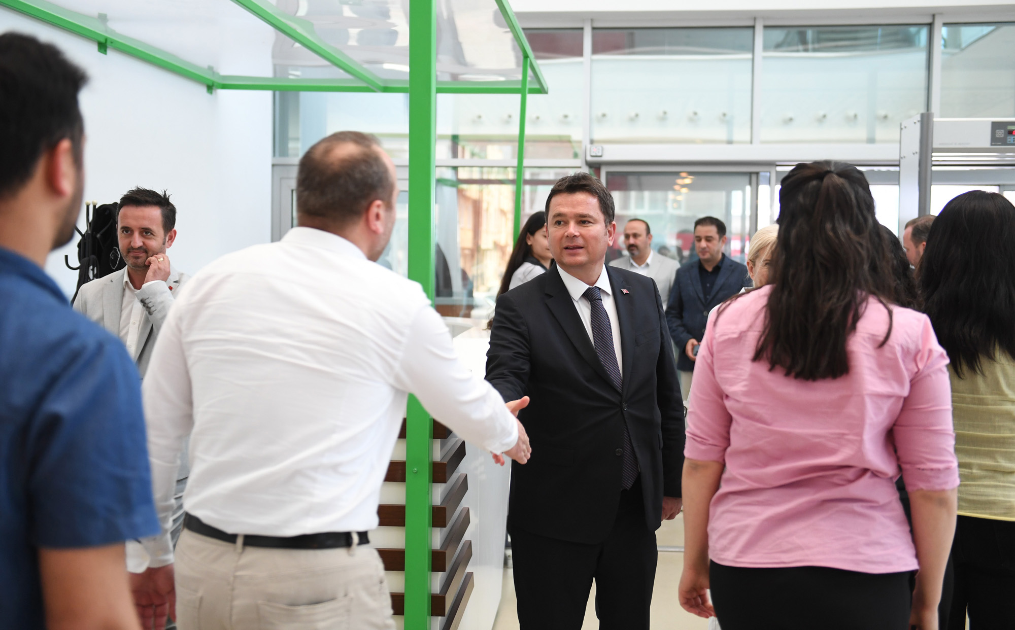 Başkan Aydın mesai arkadaşlarıyla bayramlaştı