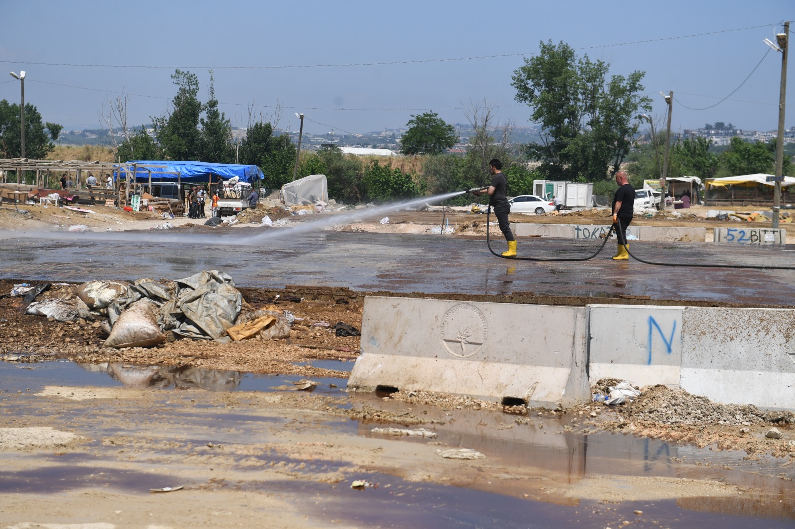 Osmangazi’de kurban pazarlarında temizlik ve dezenfekte çalışması