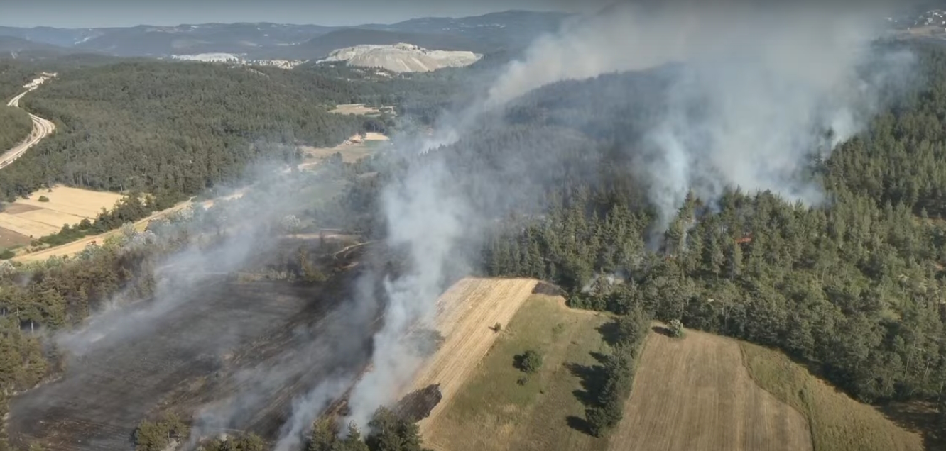 Büyükşehir’den Orhaneli’deki yangına anında müdahale
