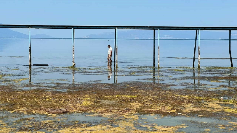 İznik Gölü’nde su seviyesi kritik düzeye indi