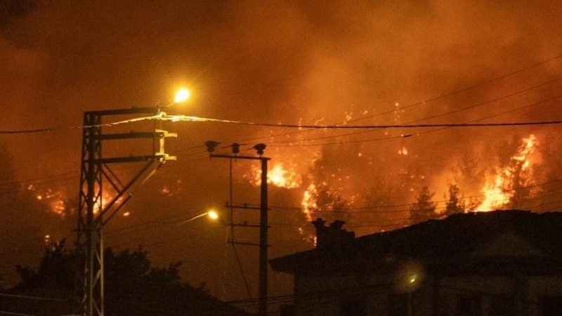 Sakarya’da orman yangını mahalleye sıçradı: 3 ev kül oldu