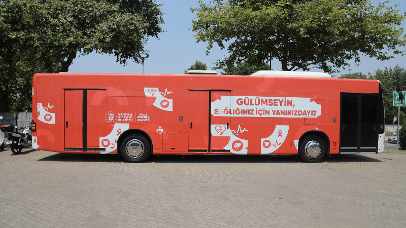 Bursa'da sağlık otobüsü hizmete başladı
