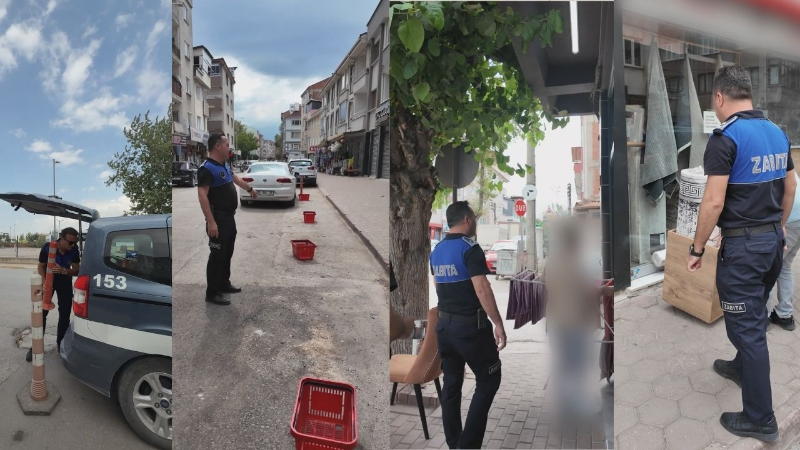 İnegöl'de kaldırım işgallerine karşı mücadele