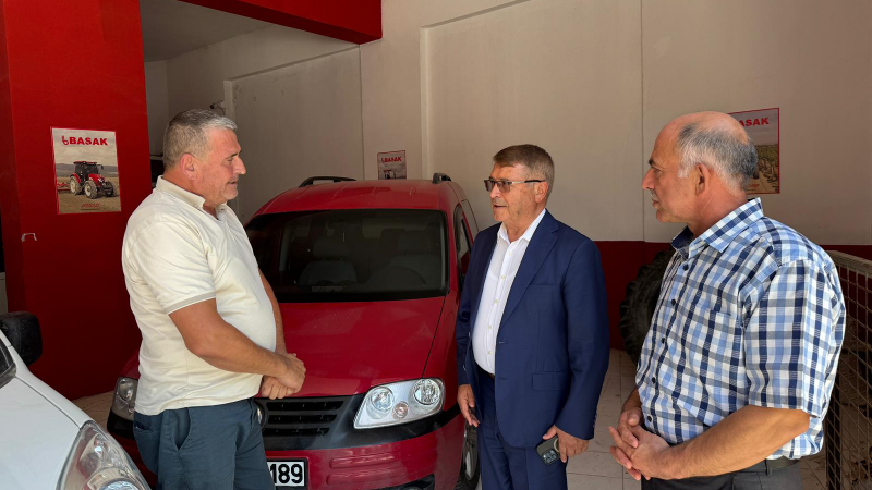 Fahrettin Bilgit ve heyeti Harmancık’ta geçmiş olsun dedi