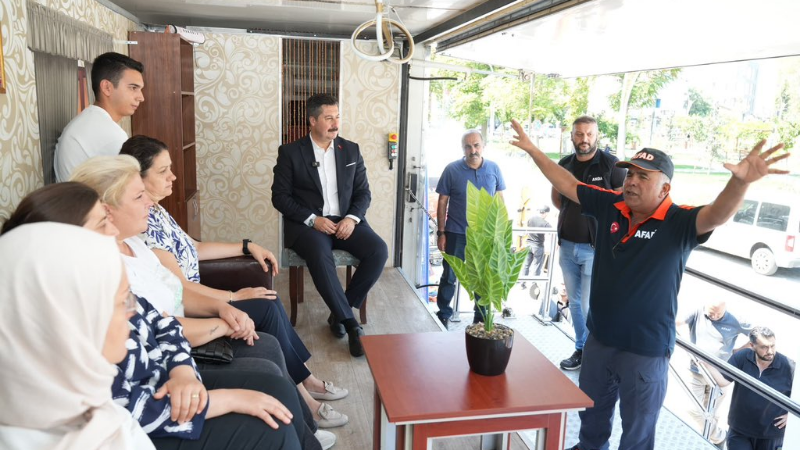 Yenişehir’de deprem simülasyon eğitimine vatandaşlardan büyük ilgi