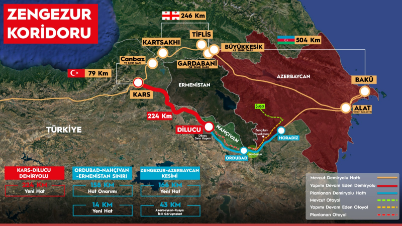 Bakan Uraloğlu: “Kars-Iğdır-Aralık-Dilucu hattı Zengezur Koridoru’nun omurgası olacak”