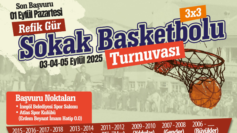 Zaferden kurtuluşa basketbol şöleni: İnegöl'de turnuva heyecanı