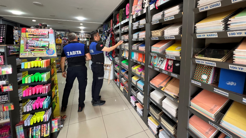 İnegöl'de kırtasiyelere zabıta denetimi