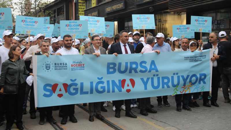 Bursa, sağlıklı yaşam için yürüdü