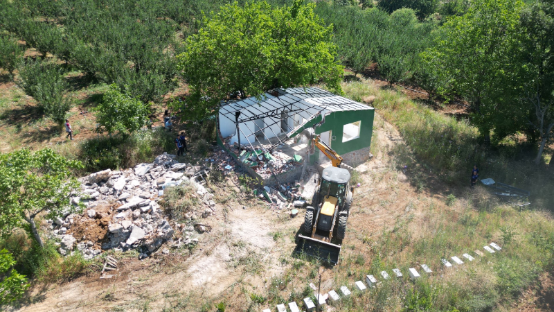 İnegöl’de kaçak yapılarla mücadele sürüyor