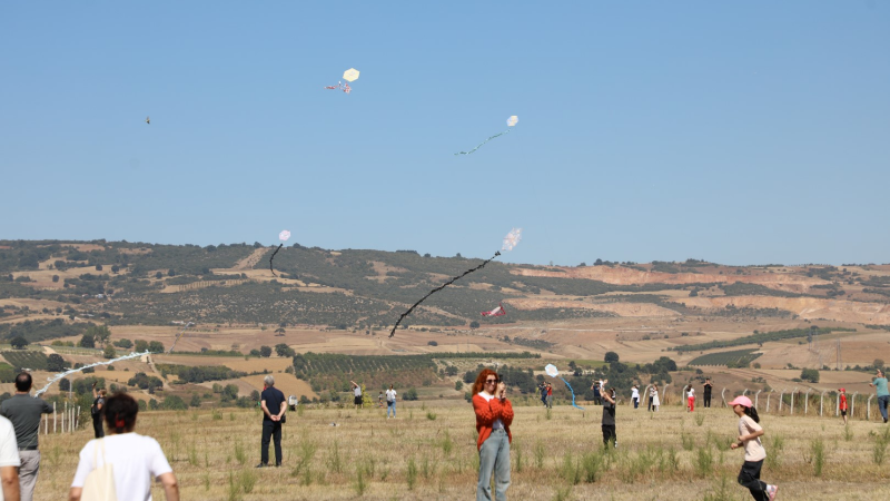İnegöl’de uçurtmalar gökyüzünü renklendirdi