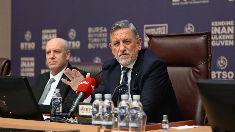 BTSO Yönetim Kurulu Başkanı İbrahim Burkay: “Reel sektörün yükünü hafifletmek zorundayız”