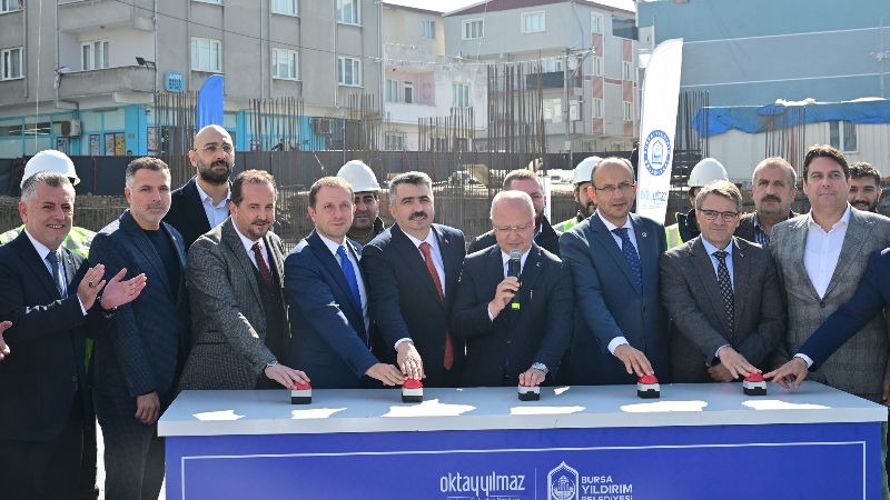 Yıldırım’da yeni yaşam alanı: Yavuzselim Kapalı Pazar Alanı’nın temeli atıldı