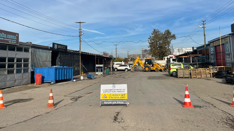 Nilüfer Belediyesi'nden Beşevler Sanayi Sitesi'ne yol yenileme hamlesi