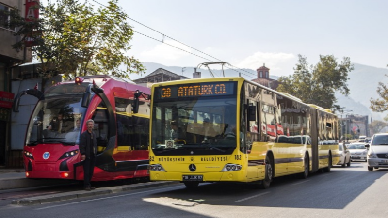 Bursa'da 29 Ekim'de ulaşım ücretsiz