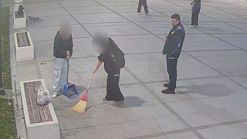 Çevreyi kirleten gençlere ders gibi ceza