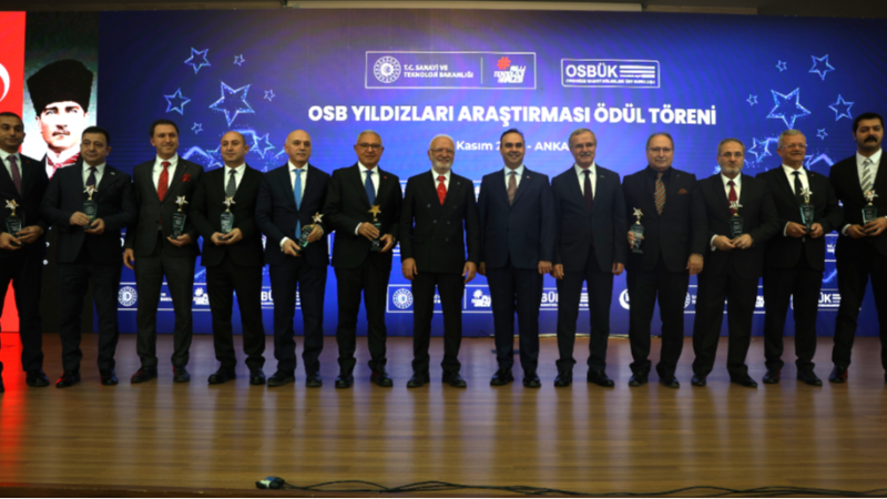 Bursa OSB firmaları 13 kategoride ödül kazandı