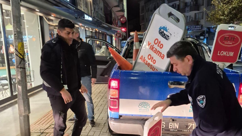 Çalı Mahallesi’nde kaldırım işgallerine sabah operasyonu