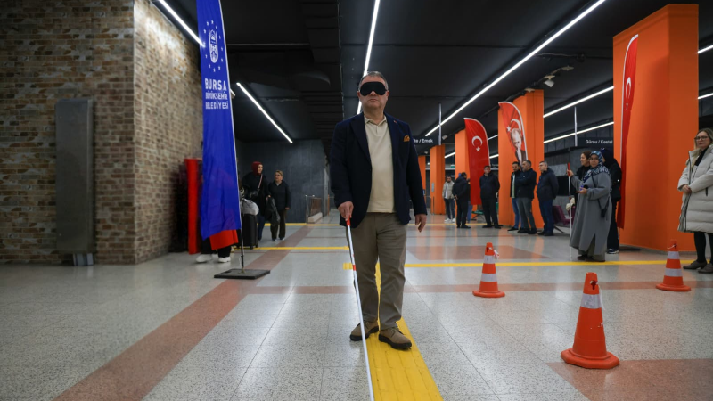 Bursa’da empati parkuru: Özel gereksinimli bireylerin hayatı deneyimlendi