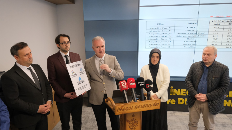 İnegöl’de hava kalitesi verilerle iyileşiyor