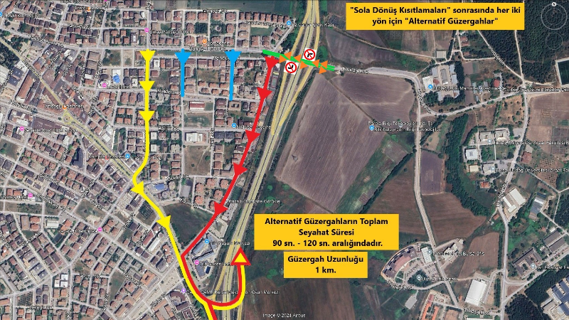 Uludağ Üniversitesi–Görükle kavşağında yeni trafik düzenlemesi