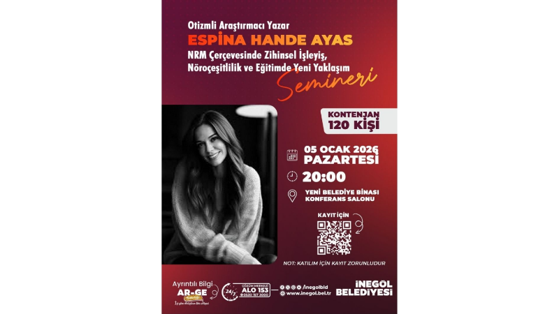 İnegöl’de nöroçeşitlilik odaklı eğitim semineri düzenleniyor