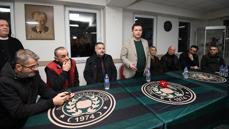 Başkan Erkan Aydın’dan Namık Kemal Spor Kulübü’ne ziyaret