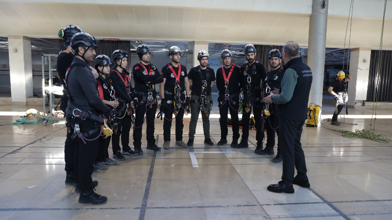 BAM ekibi afetlere hazırlık eğitimlerini sürdürüyor