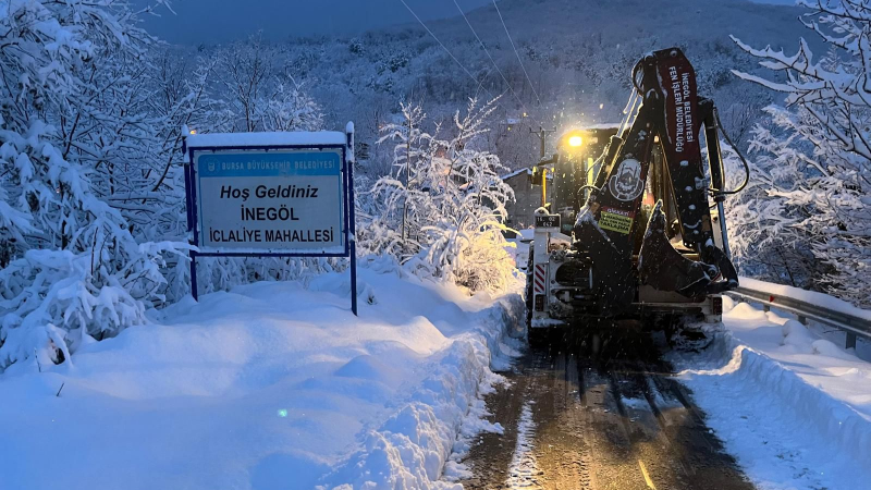 İnegöl’de ekipler 7/24 sahada