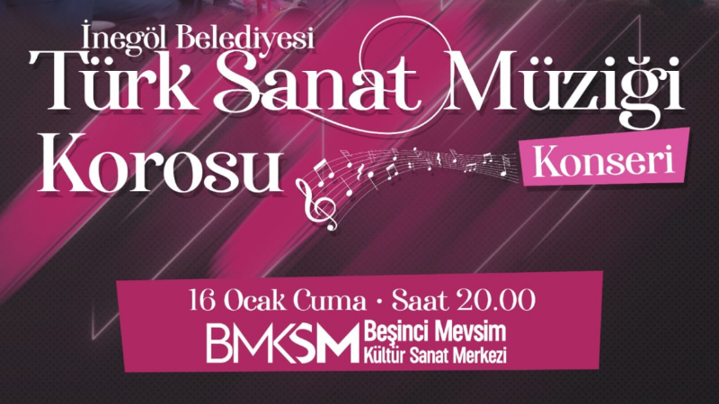 İnegöl’de Türk sanat müziği tutkunları bir araya gelecek