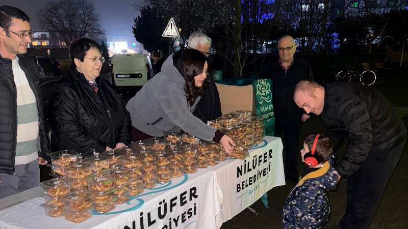 Nilüfer’de Miraç Kandili bereketi paylaşıldı