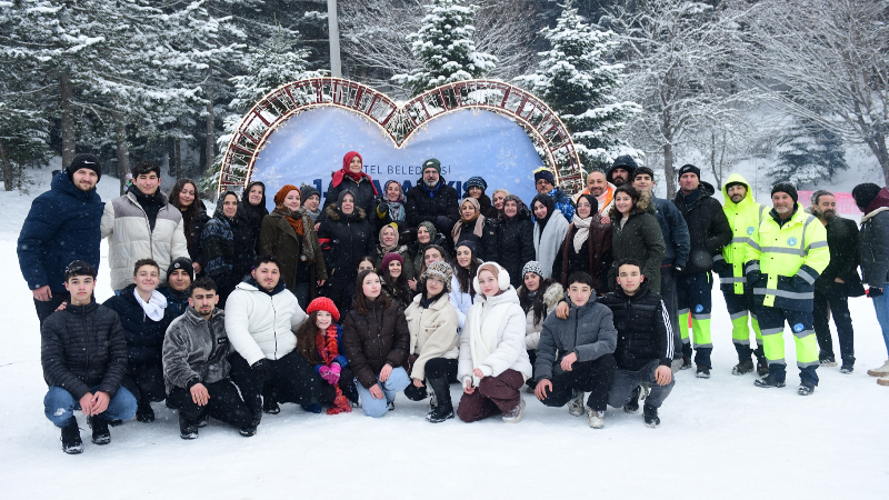 Alaçam Kar Festivali Kestel’de karne sevincini zirveye taşıdı