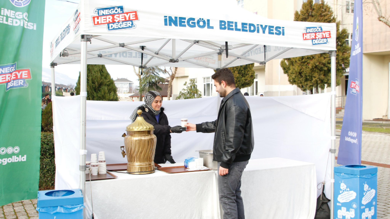 İnegöl Belediyesi’nden sınav haftasında öğrencilere sıcak destek