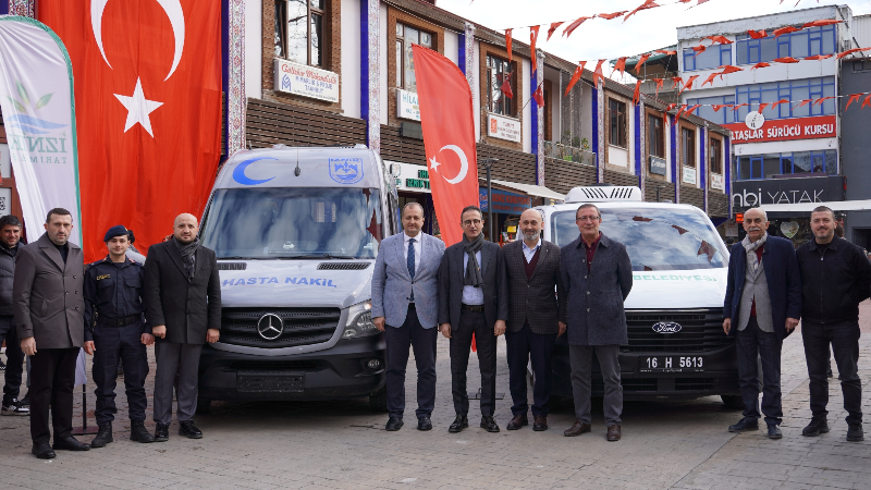 İznik'in yeni hizmet araçları göreve başladı