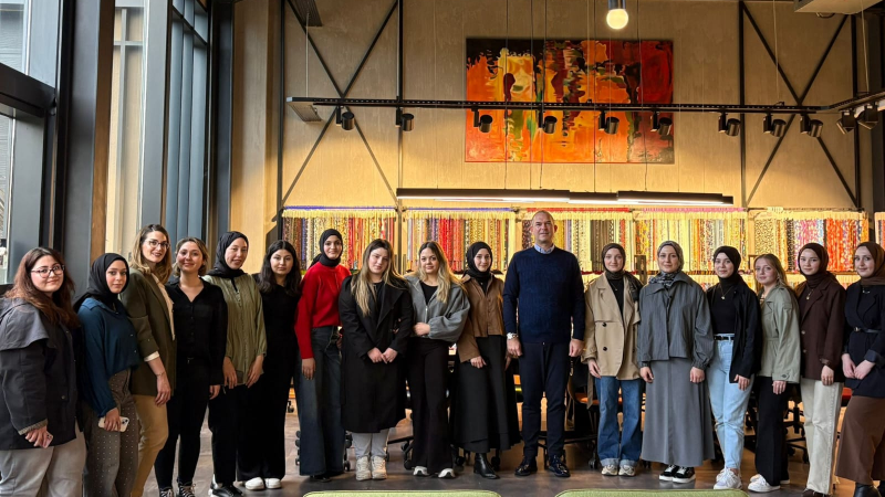 Sertifika programı öğrencilerinden İpeker Tekstil’e teknik gezi