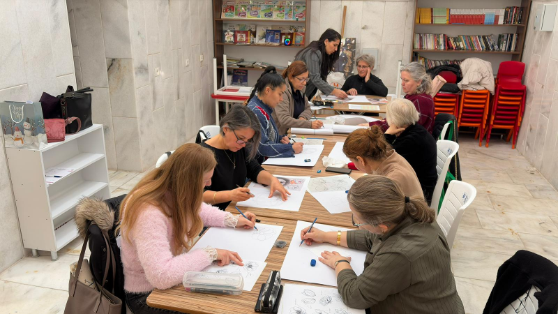 Kadın ve Çocuk Dayanışma Merkezi’nde sanat zamanı