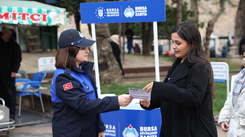 Bursa’da Zabıta ekiplerinden Tüketici Hakları bilgilendirmesi