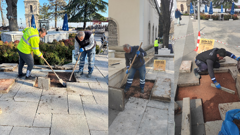 Tophane Meydanı yenilenen yüzüyle ziyaretçilerini karşılıyor