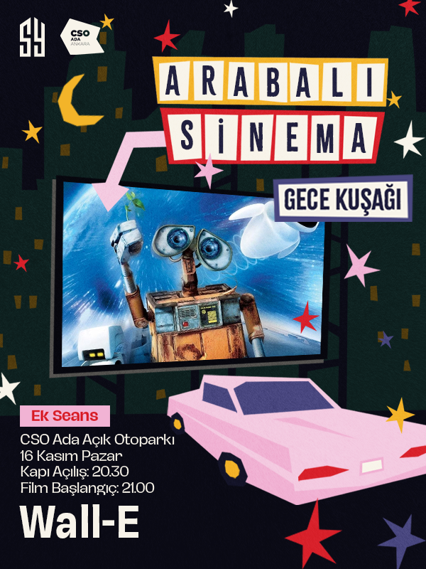 Arabalı Sinema Gece Kuşağı Wall-e (Altyazılı)