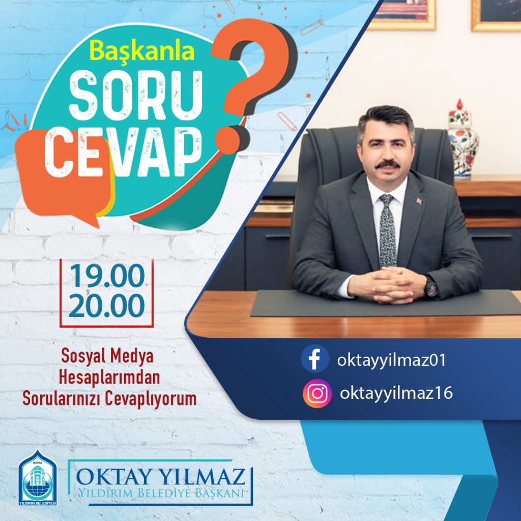 Yıldırım Belediye Başkanı Oktay Yılmaz soruları yanıtlıyor